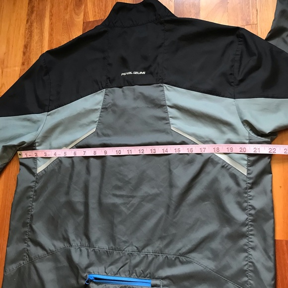Pearl Izumi Windbreaker Men’s Large Black and Grey - Picture 6 of 8